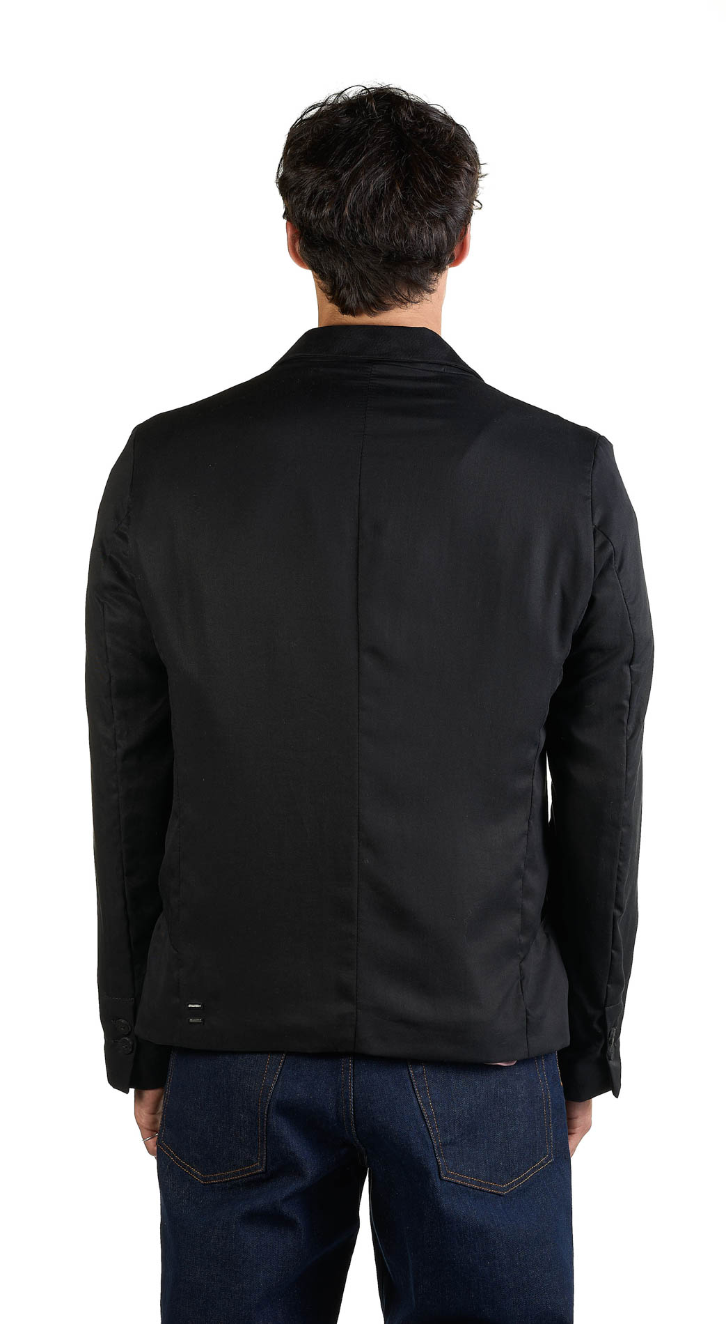 DANIELE BASTA LEATHER AND SILVER JACKET 